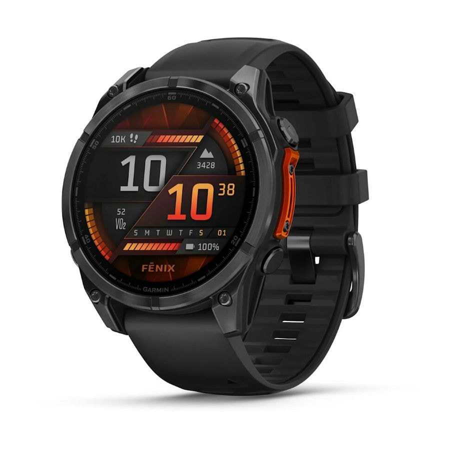 Умные часы Garmin Fenix 8 47 мм AMOLED Slate Gray with Black Sili...