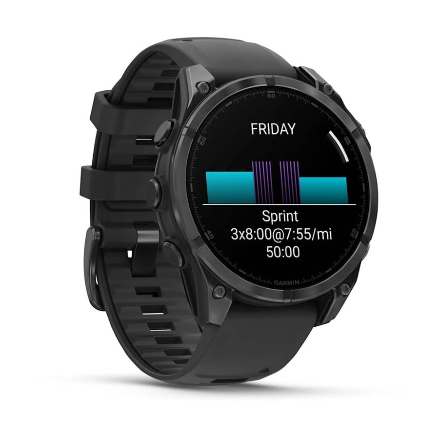 Умные часы Garmin Fenix 8 47 мм AMOLED Slate Gray with Black Sili...