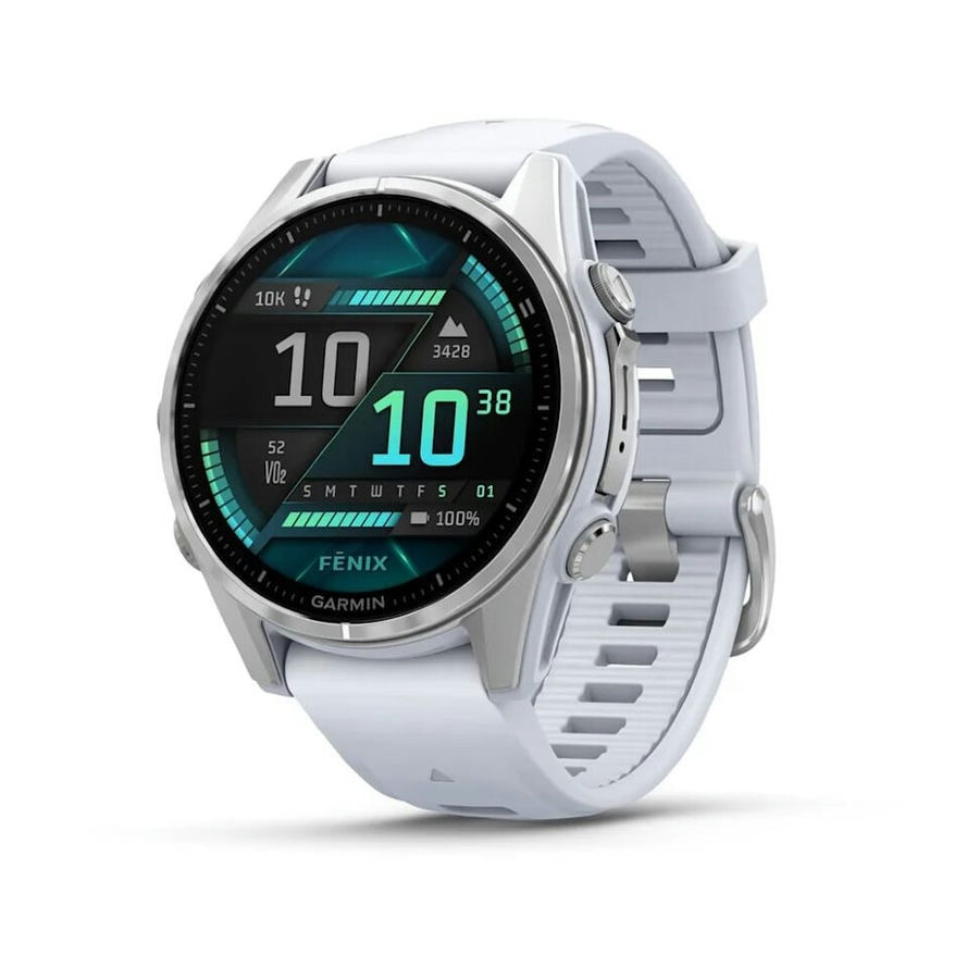 Умные часы Garmin Fenix 8 43 мм AMOLED Silver with Whitestone Sil...