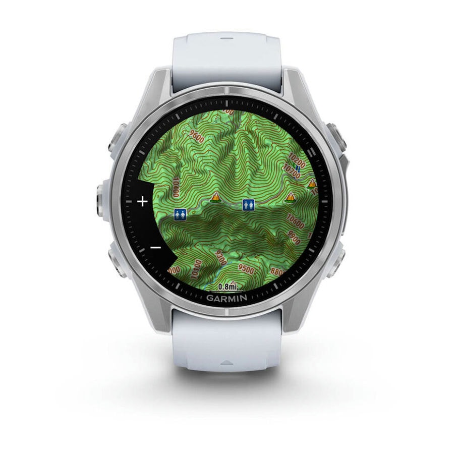 Умные часы Garmin Fenix 8 43 мм AMOLED Silver with Whitestone Sil...