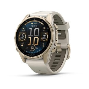 Умные часы Garmin Fenix 8 43 мм AMOLED Sapphire Soft Gold with Fo...
