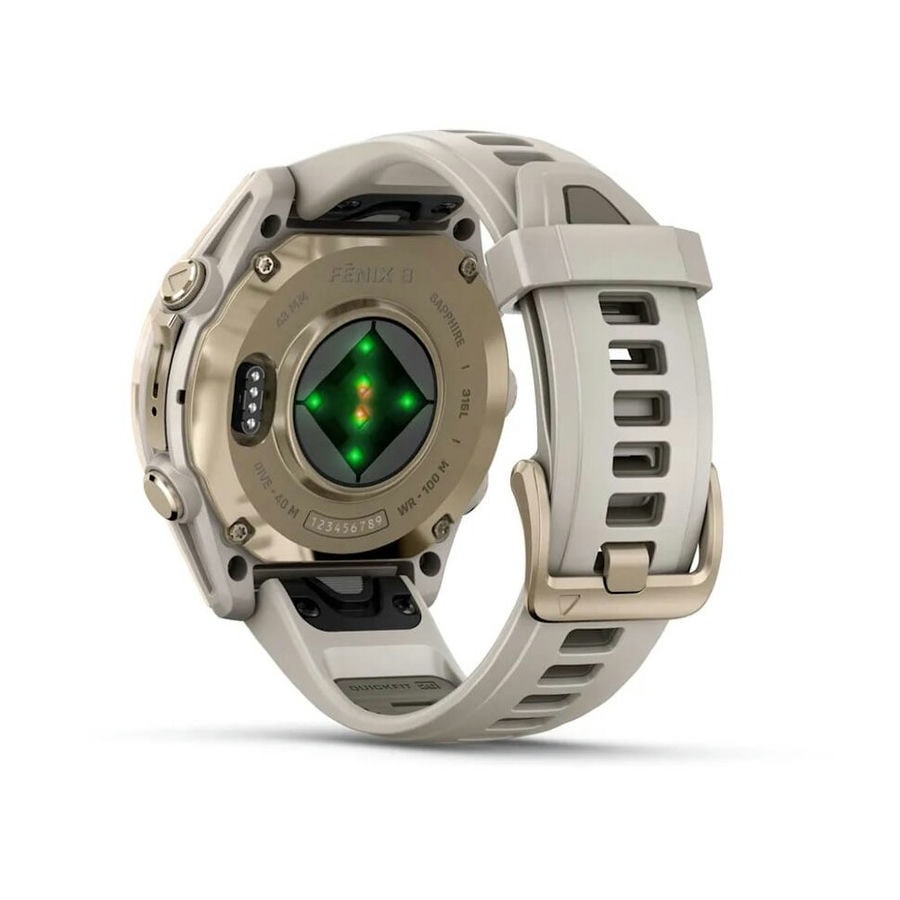 Умные часы Garmin Fenix 8 43 мм AMOLED Sapphire Soft Gold with Fo...