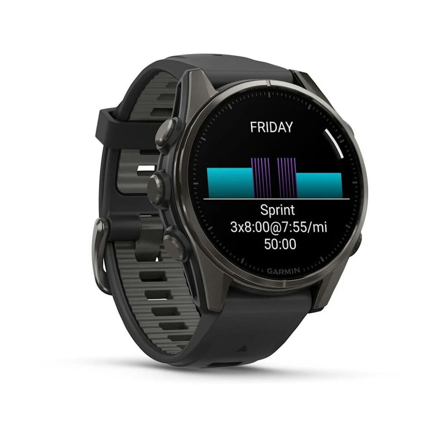 Умные часы Garmin Fenix 8 43 мм AMOLED Sapphire Carbon Gray DLC T...