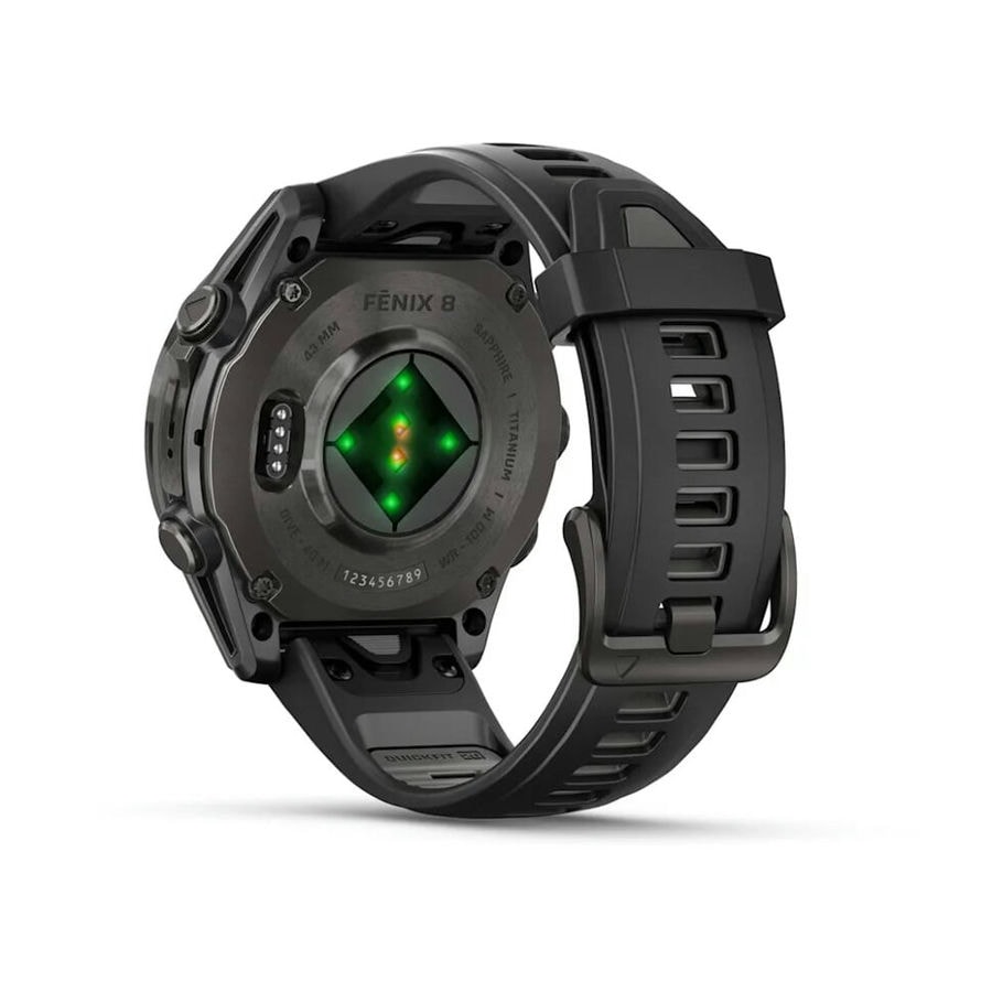 Умные часы Garmin Fenix 8 43 мм AMOLED Sapphire Carbon Gray DLC T...