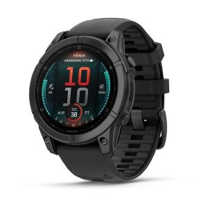 Умные часы Garmin Fenix E 47 мм AMOLED Slate Gray Steel with Blac...