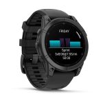 Умные часы Garmin Fenix E 47 мм AMOLED Slate Gray Steel with Blac...
