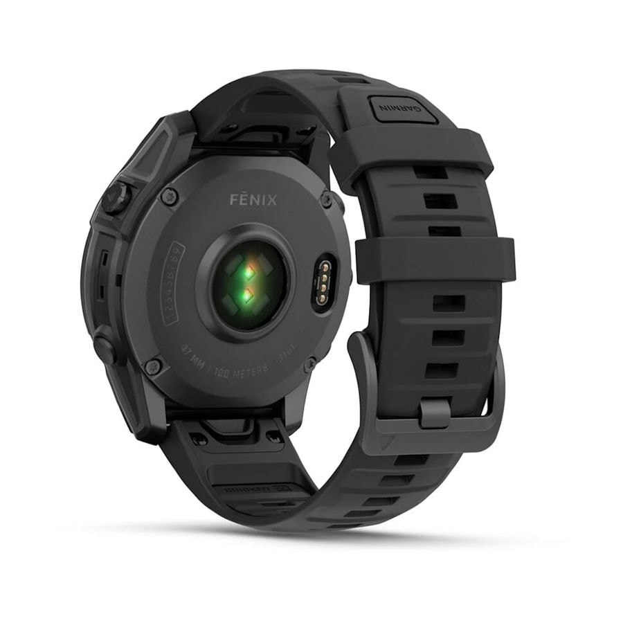 Умные часы Garmin Fenix E 47 мм AMOLED Slate Gray Steel with Blac...