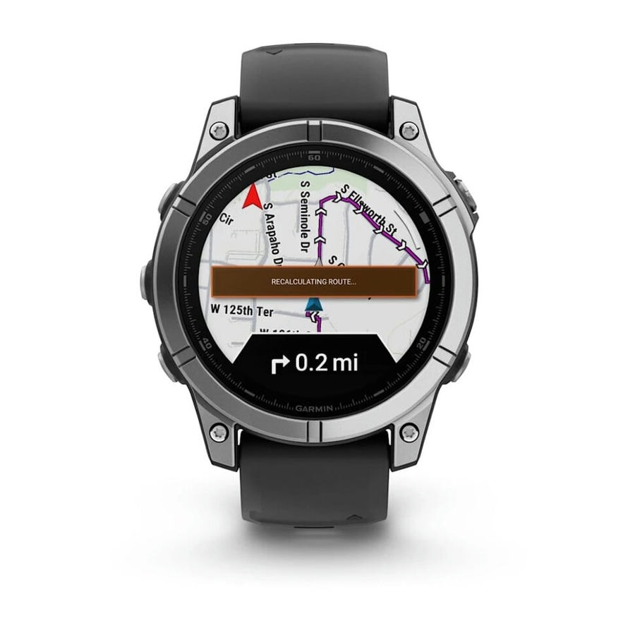 Умные часы Garmin Fenix E 47 мм AMOLED Stainless Steel with Black...