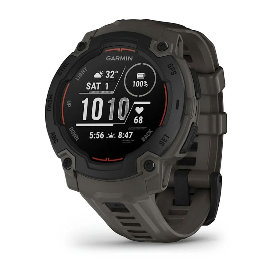 Умные часы Garmin Instinct E 45 мм Black with Charcoal Band (010-...