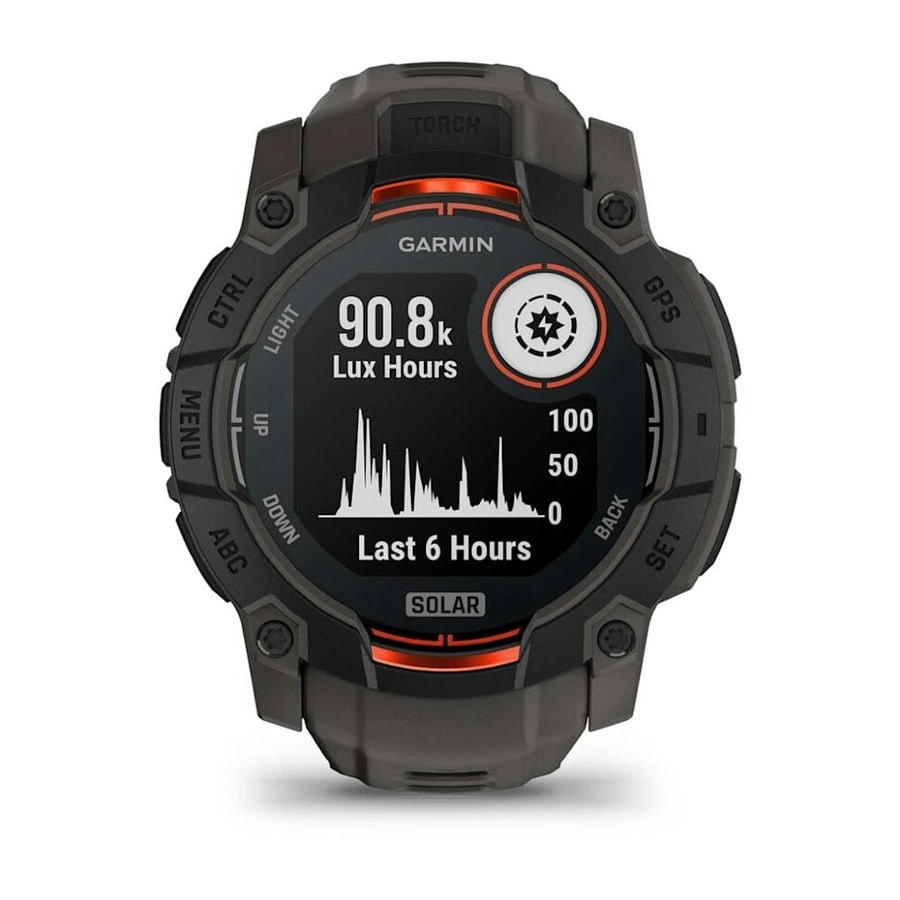 Умные часы Garmin Instinct 3 50 мм SOLAR Black with Charcoal Band...