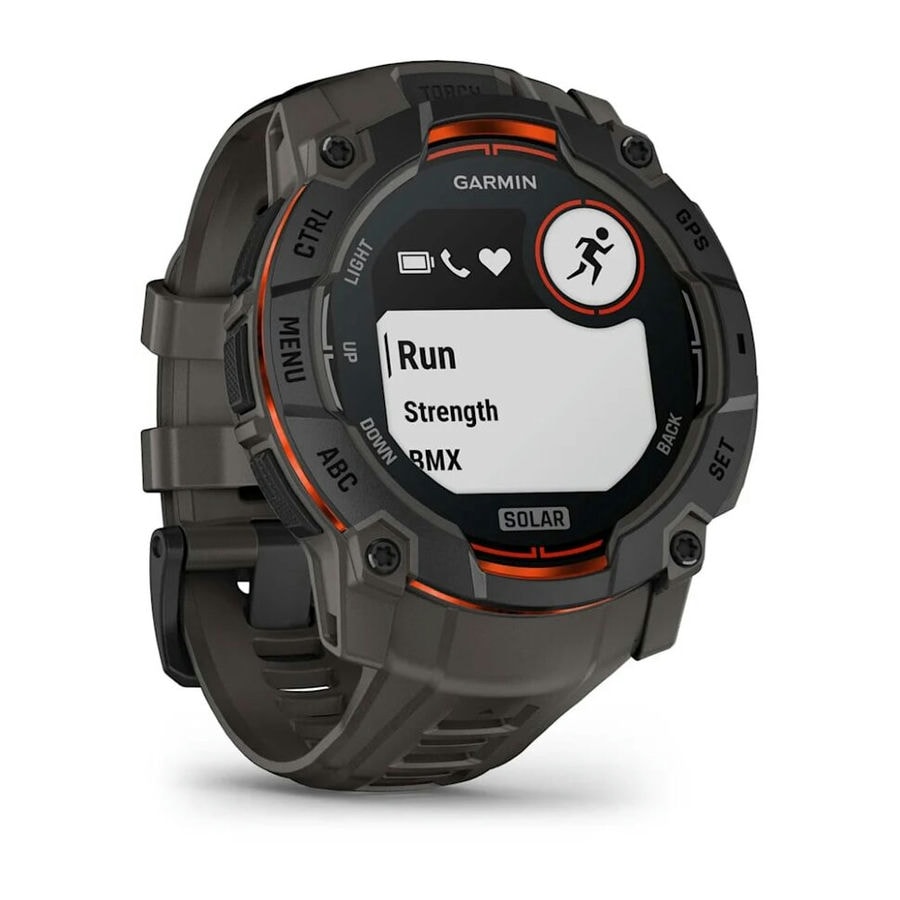 Умные часы Garmin Instinct 3 50 мм SOLAR Black with Charcoal Band...