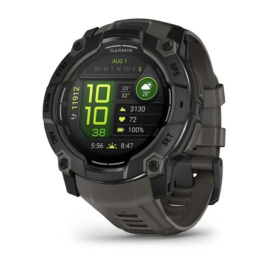 Умные часы Garmin Instinct 3 50 мм AMOLED Black with Charcoal Ban...