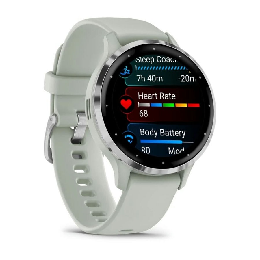 Умные часы Garmin Venu 3S 41 мм Silver Stainless Steel Bezel with...
