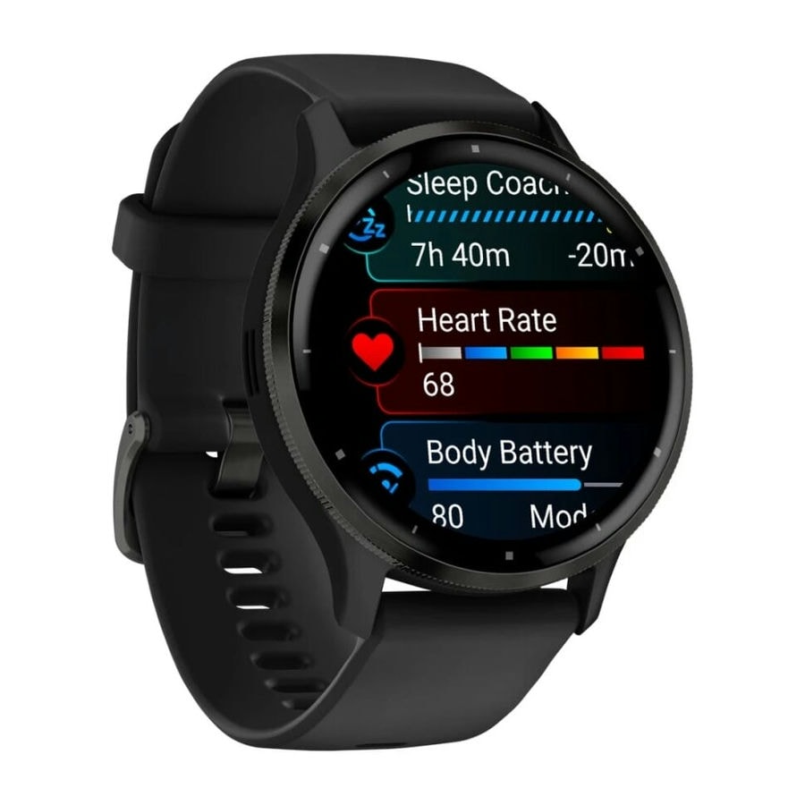 Умные часы Garmin Venu 3 45 мм Slate Stainless Steel Bezel with B...