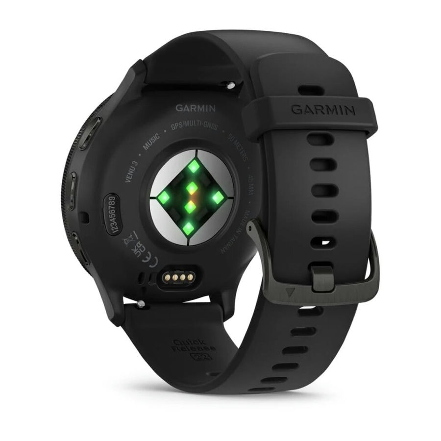 Умные часы Garmin Venu 3 45 мм Slate Stainless Steel Bezel with B...