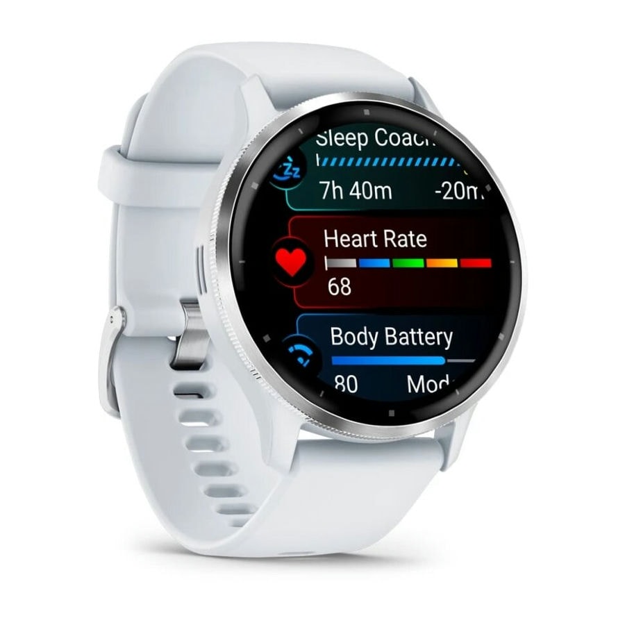 Умные часы Garmin Venu 3 45 мм Silver Stainless Steel Bezel with ...
