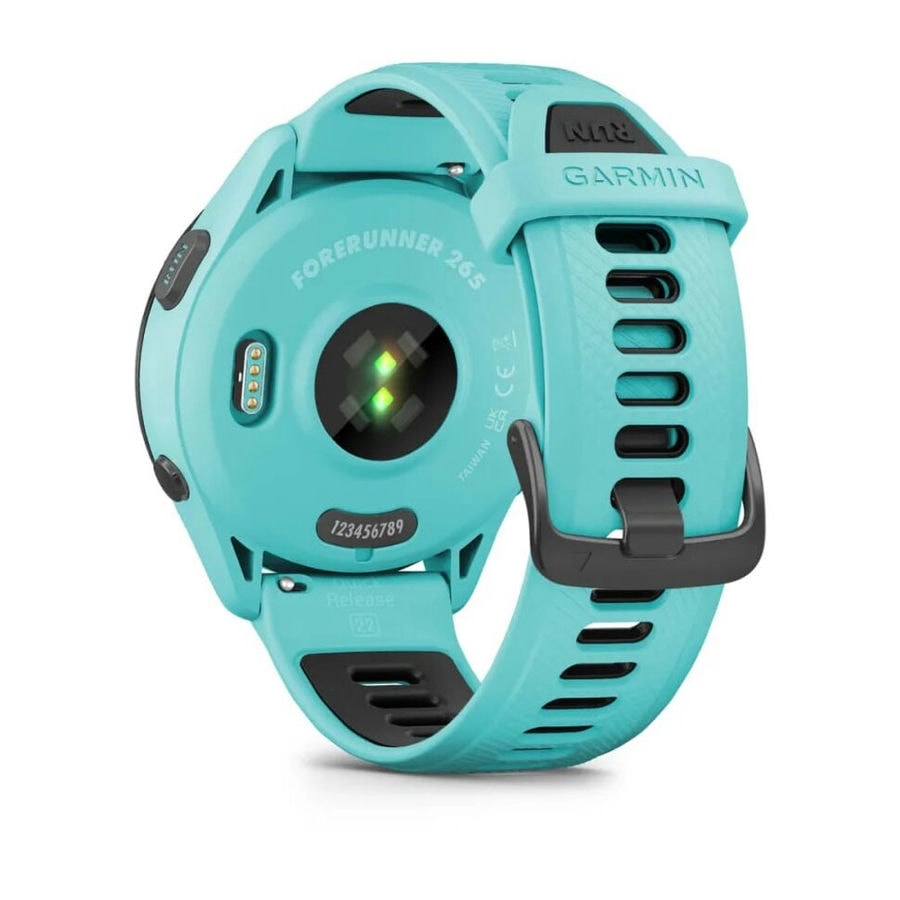Умные часы Garmin Forerunner 265 46 мм Black Bezel with Aqua Case...