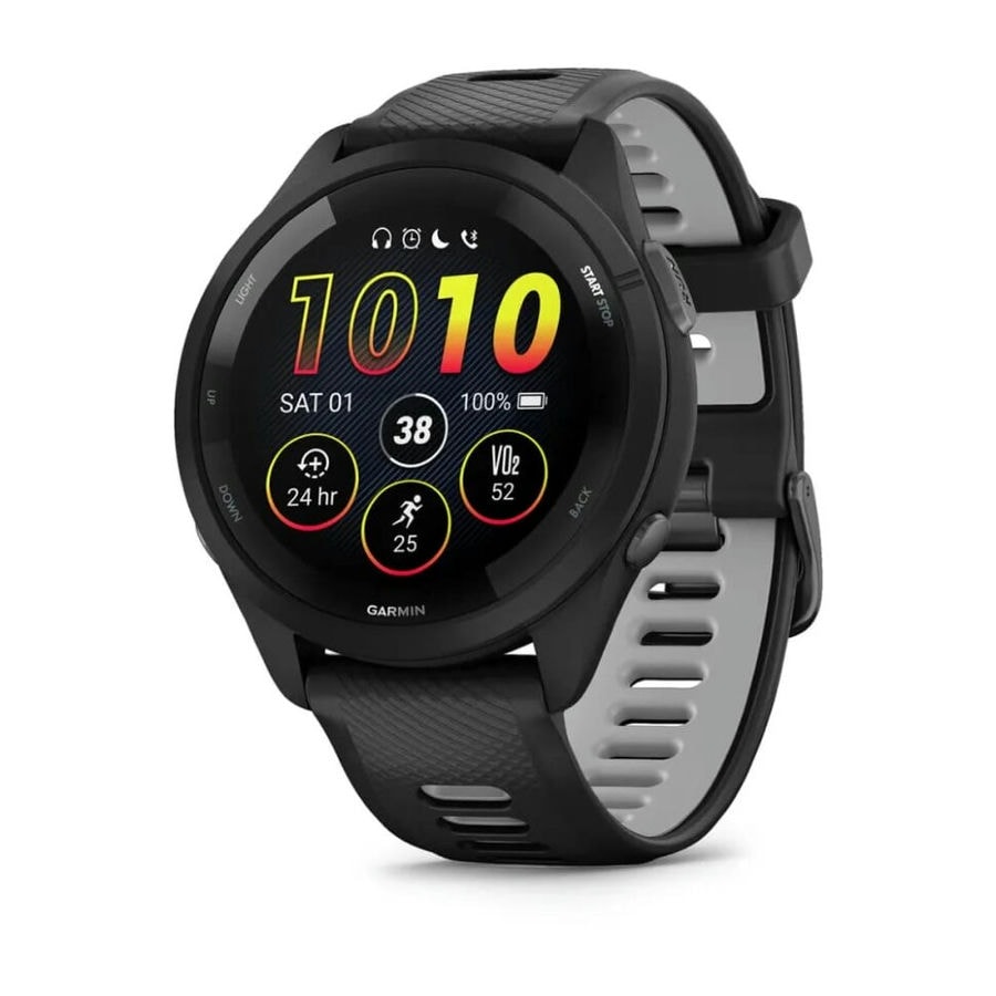 Умные часы Garmin Forerunner 265 46 мм Black Bezel and Case with ...