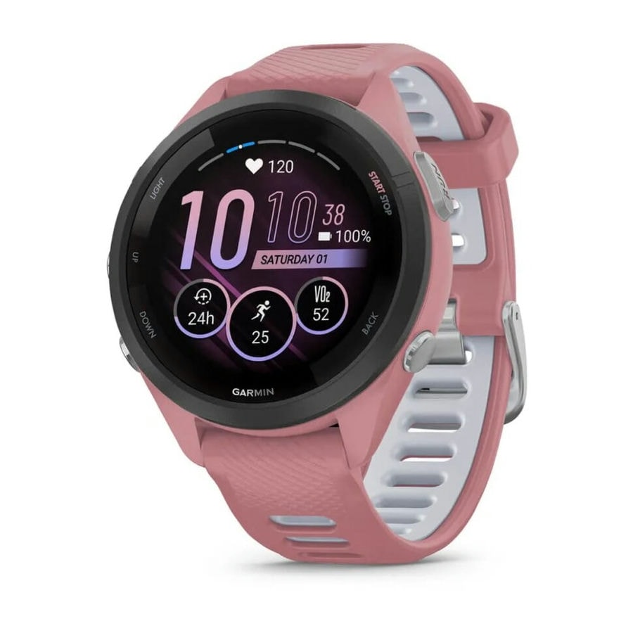 Умные часы Garmin Forerunner 265s 42 мм Black Bezel with Light Pi...