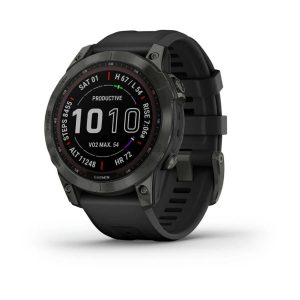 Умные часы Garmin Fenix 7 47 мм SOLAR Sapphire Carbon Grey DLC Ti...
