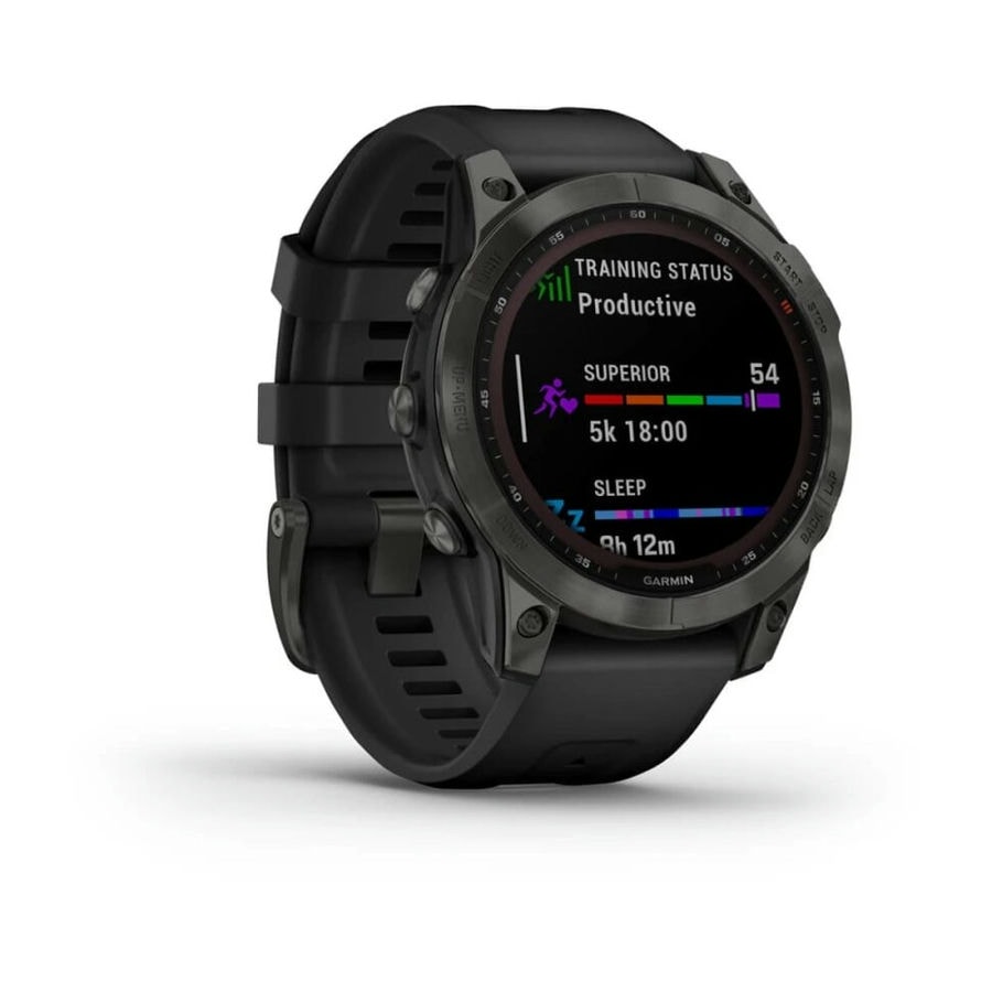Умные часы Garmin Fenix 7 47 мм SOLAR Sapphire Carbon Grey DLC Ti...