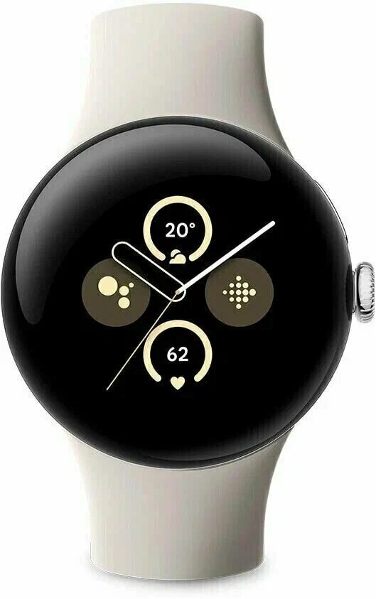 Умные часы Google Pixel Watch 2 41 мм Wi-Fi Серебряный (Silver/Po...