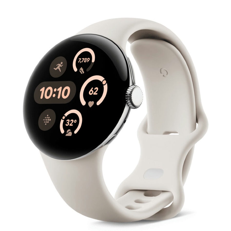 Умные часы Google Pixel Watch 3 41 мм Wi-Fi Серебряный (Silver/Po...