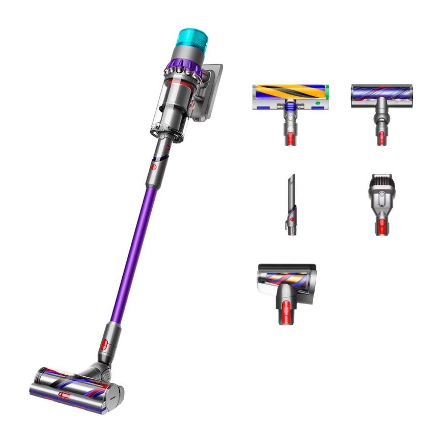 Вертикальный беспроводной пылесос Dyson Gen5 Detect Absolute (SV23) Iron/Purple (вилка EU)