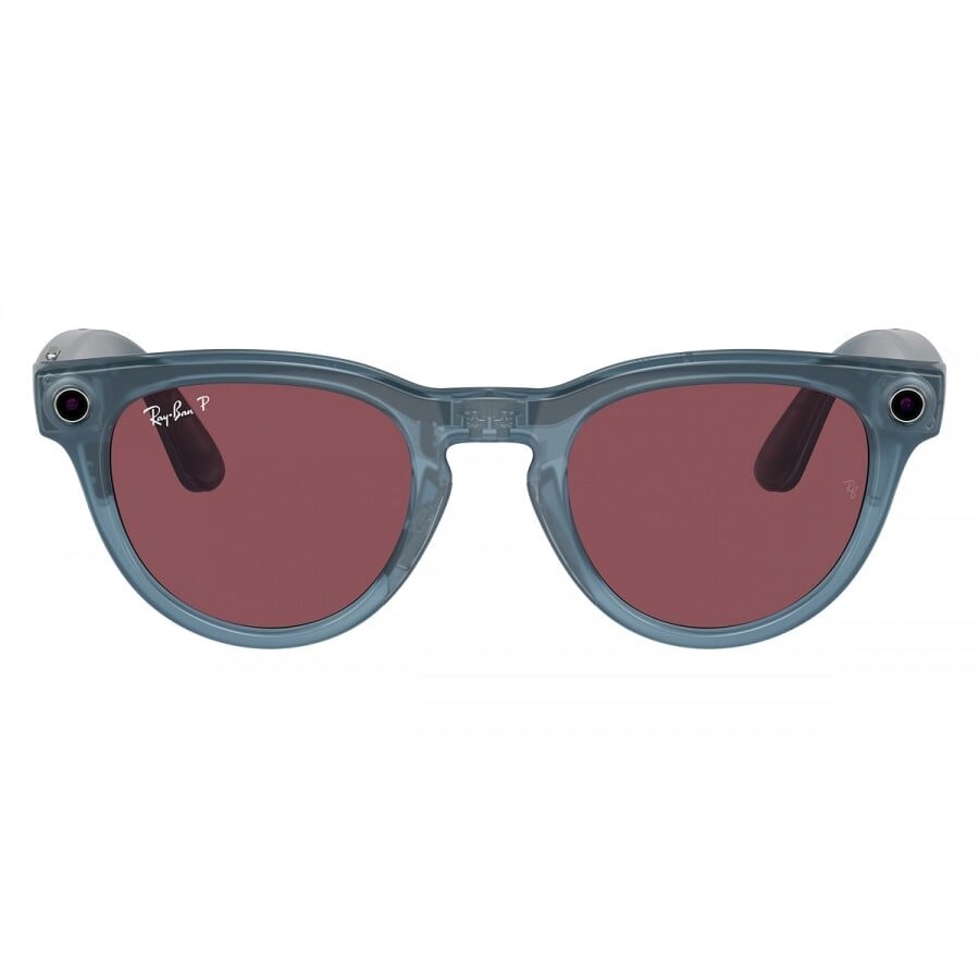 Умные очки Ray-Ban Meta Headliner Shiny Jeans/Polarized Dusty Red...