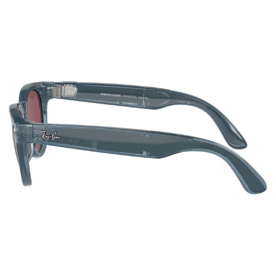 Умные очки Ray-Ban Meta Headliner Shiny Jeans/Polarized Dusty Red...