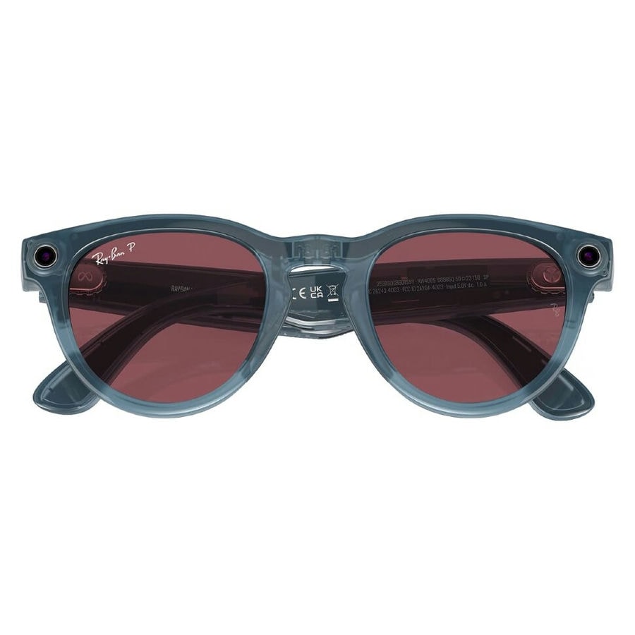 Умные очки Ray-Ban Meta Headliner Shiny Jeans/Polarized Dusty Red...