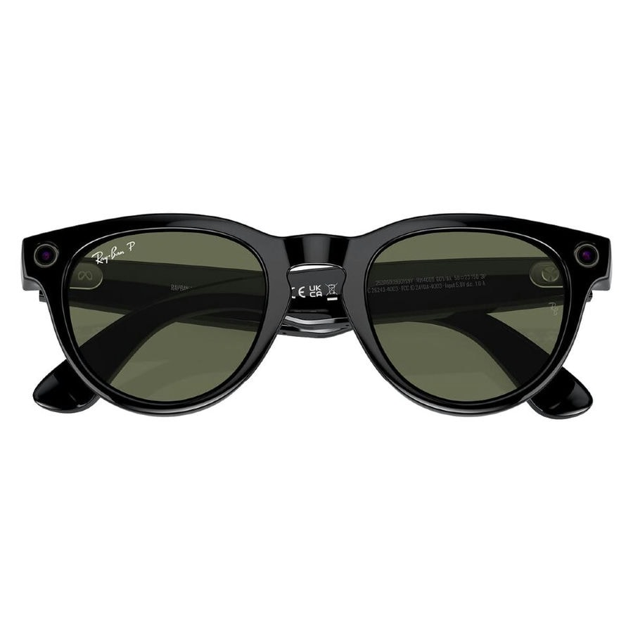 Умные очки Ray-Ban Meta Headliner Shiny Black/Polarized G-15 Gree...