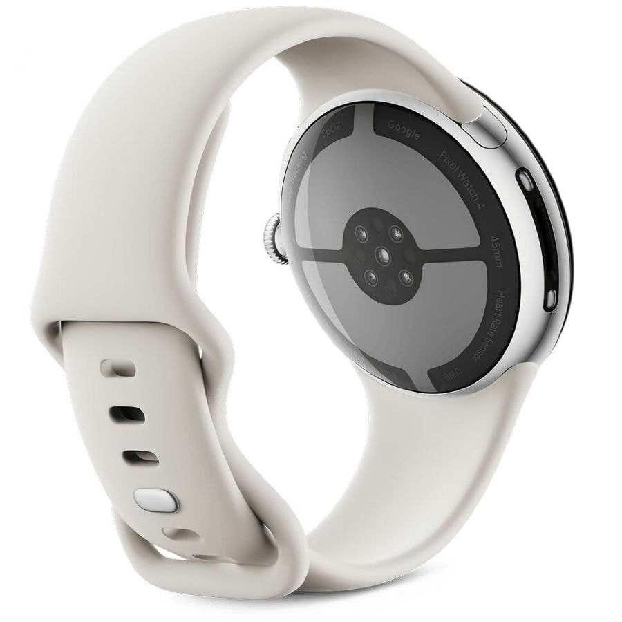 Умные часы Google Pixel Watch 4 45 мм Wi-Fi Серебряный/Бежевый (P...