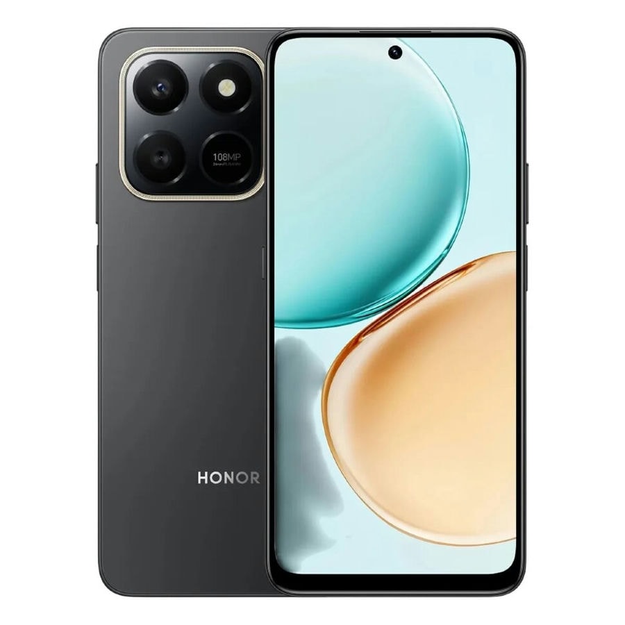 Смартфон HONOR X7d 8/128 ГБ Черный (Velvet Black)