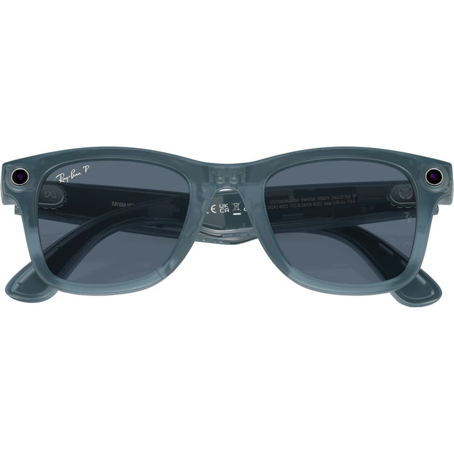 Умные очки Ray-Ban Meta Wayfarer Matte Jeans/Polar Dusty Blue (RW...