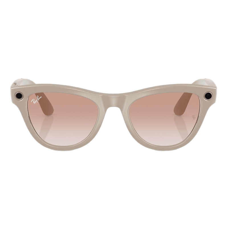 Умные очки Ray-Ban Meta Skyler Shiny Chalky Gray/Cinnamon Pink (R...