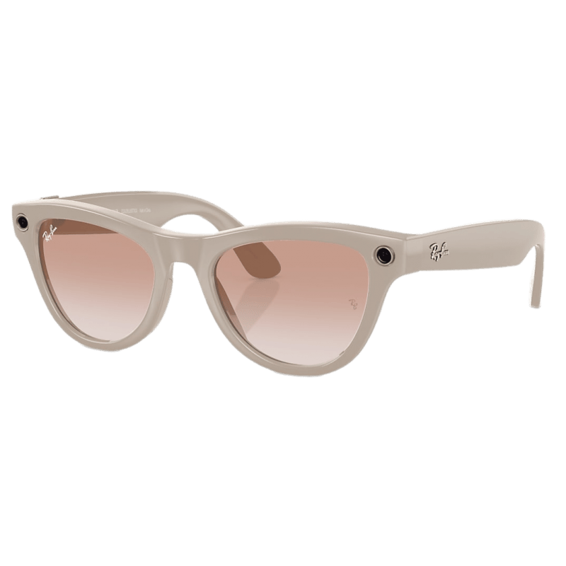 Умные очки Ray-Ban Meta Skyler Shiny Chalky Gray/Cinnamon Pink (R...