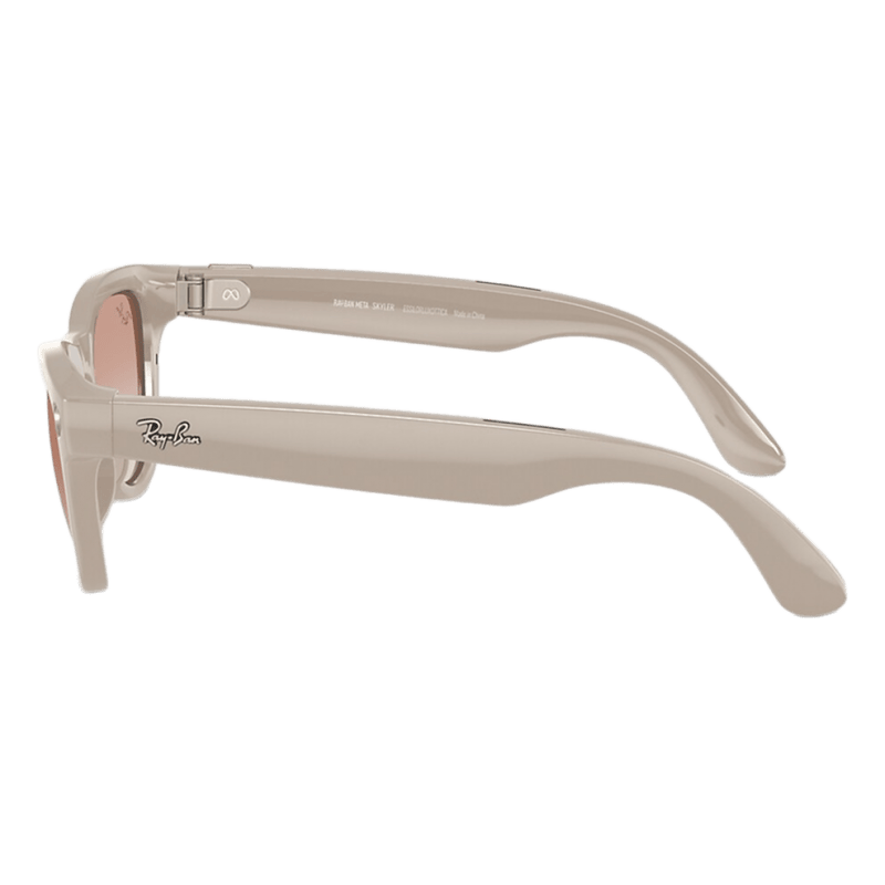 Умные очки Ray-Ban Meta Skyler Shiny Chalky Gray/Cinnamon Pink (R...