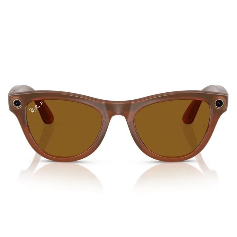 Умные очки Ray-Ban Meta Skyler Shiny Caramel/Polar Brown (RW4010)