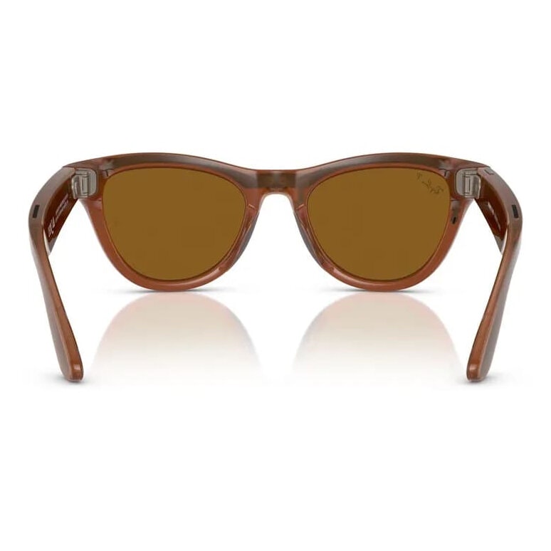 Умные очки Ray-Ban Meta Skyler Shiny Caramel/Polar Brown (RW4010)