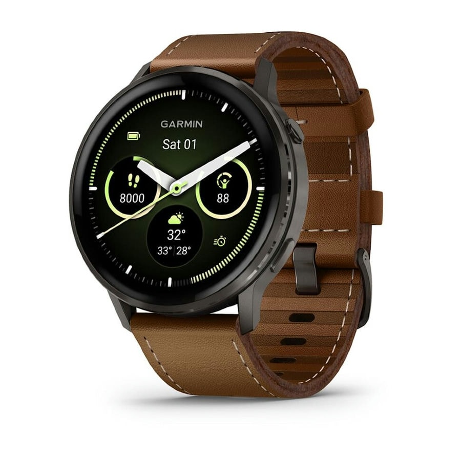 Умные часы Garmin Venu 4 45 мм Slate with Black Silicone Band and...