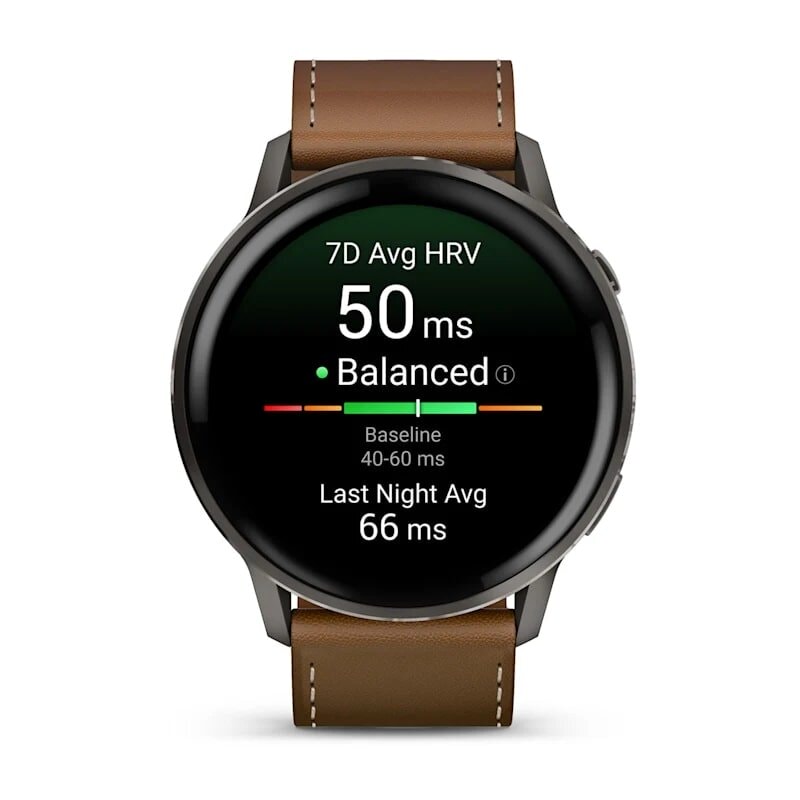Умные часы Garmin Venu 4 45 мм Slate with Black Silicone Band and...