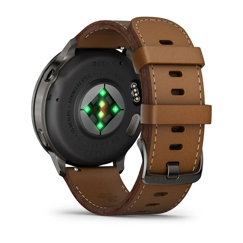 Умные часы Garmin Venu 4 45 мм Slate with Black Silicone Band and...
