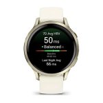 Умные часы Garmin Venu 4 41 мм Lunar Gold with Bone Silicone Band...
