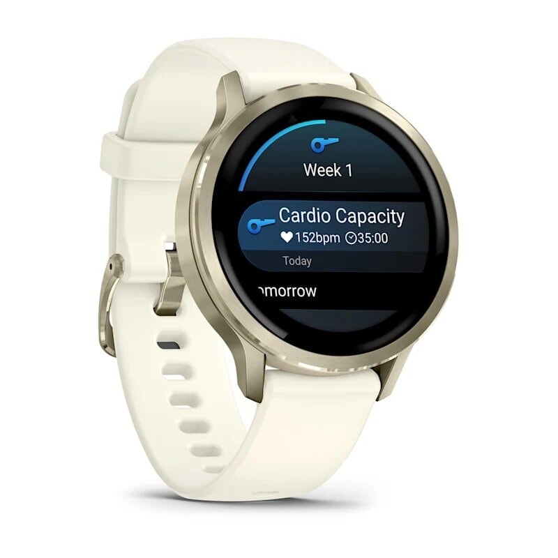 Умные часы Garmin Venu 4 41 мм Lunar Gold with Bone Silicone Band...
