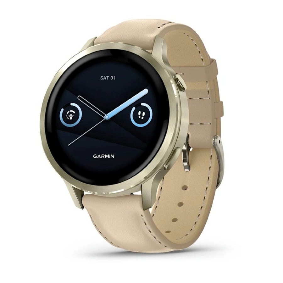 Умные часы Garmin Venu 4 41 мм Lunar Gold with Bone Silicone Band...