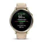 Умные часы Garmin Venu 4 41 мм Lunar Gold with Bone Silicone Band...