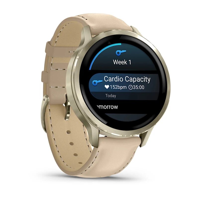 Умные часы Garmin Venu 4 41 мм Lunar Gold with Bone Silicone Band...