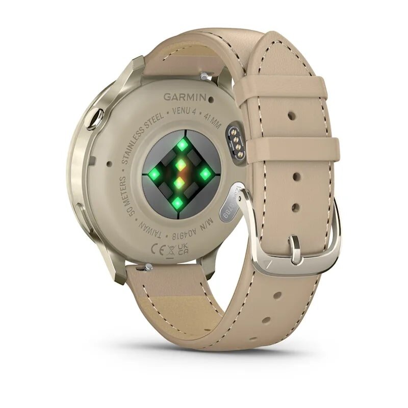 Умные часы Garmin Venu 4 41 мм Lunar Gold with Bone Silicone Band...