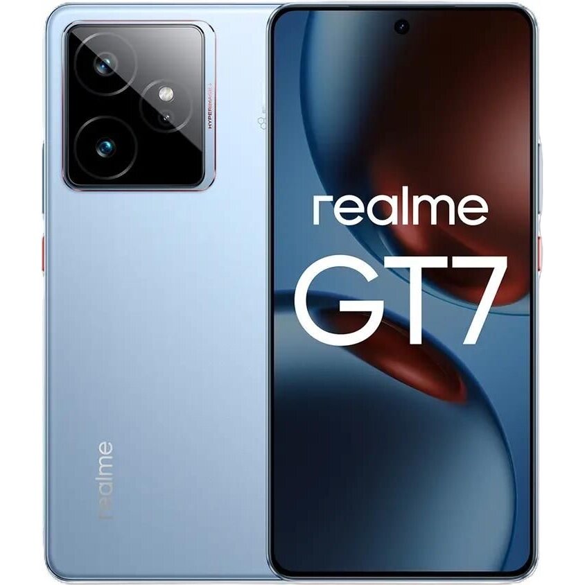 Смартфон realme GT 7 12/256 ГБ Синий (IceSense Blue)